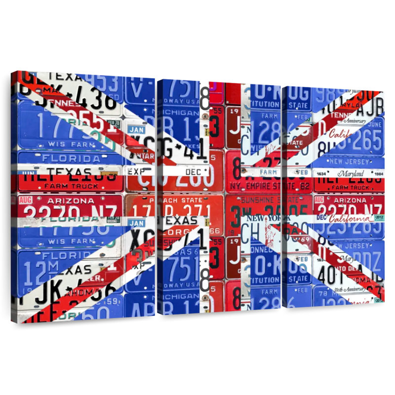 UK Flag License Plate