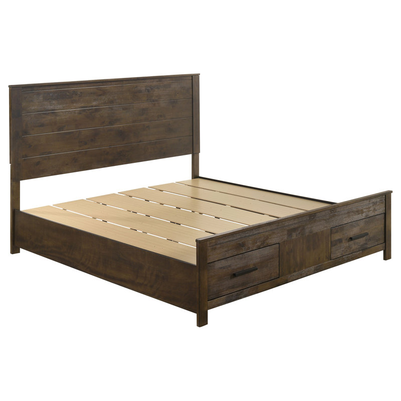 Très grand lit avec rangement Rustic Eastern