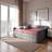 Isle Transitional Queen Size Gray Velvet Fabric Daybed, 33.09'' H X 84.79'' W X 61.94'' L-528762529-528762532
