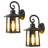 Basile Metal and Glass Wall Light