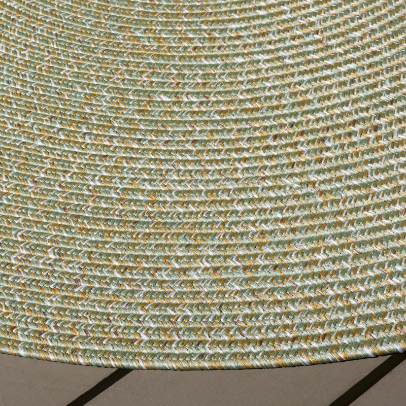 Braided 260 Hand Woven Performance Machine Washable No Pattern Rug, Round 5'