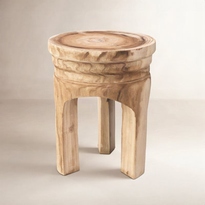 Everdeen Solid Wood Accent Stool