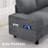 Modern Style Indoor Loveseat With Side Pockets-1500327225