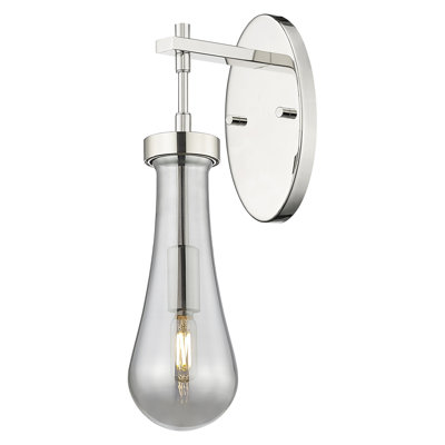 Downtown Urban - Edwa - 1 Light Wall-mounted Sconce - Glass Shade