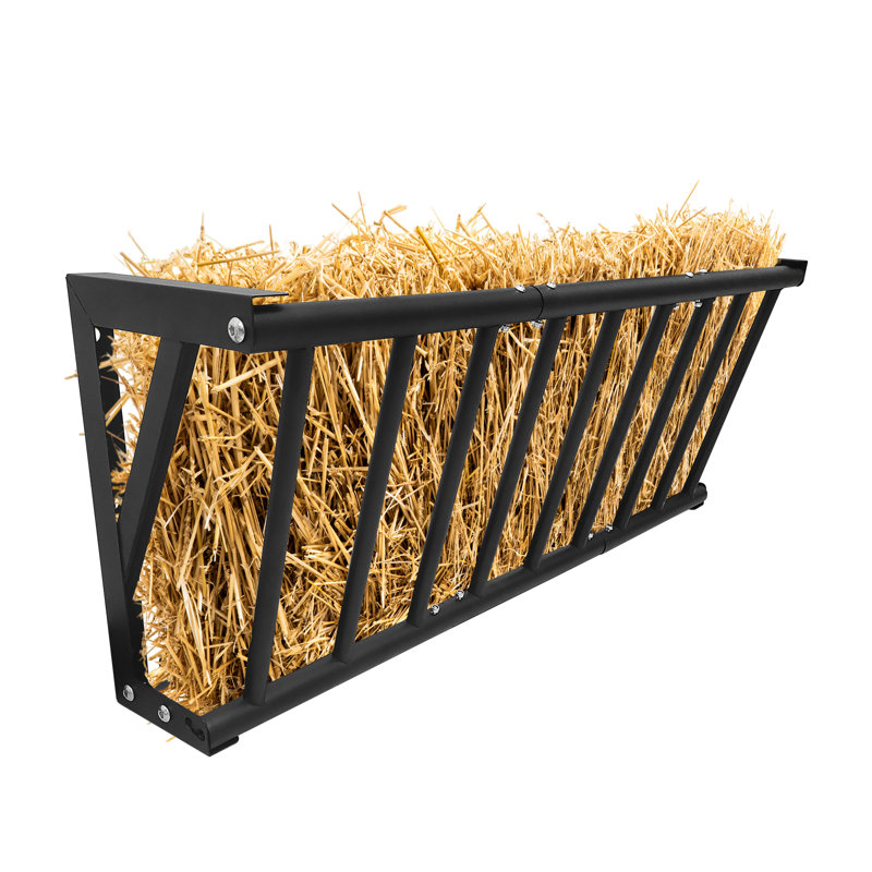 Support à foin robuste en acier au carbone 40 pouces pour chevaux Poneys