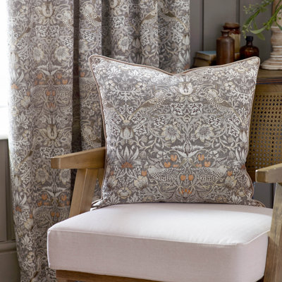 Strawberry Thief Down Blend Floral Square Throw Cushion