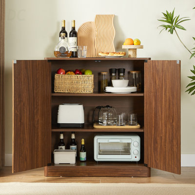 34.3" Buffet Sideboard With 2 Doors