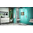 Unidoor Plus 46" W x 30.375" D x 72" H Frameless Pivot Rectangle Shower Enclosure with Fixed Panel-1586169324