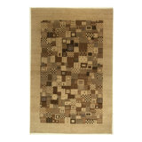 Handmade Cotton and Wool Geometric Area Rug