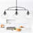 3-Light Black Kitchen Island Light-752855213-770461375