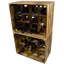 Santel Floor Wine Bottle Rack Flamed-332187293