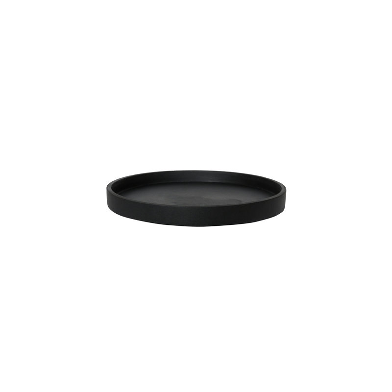 Soucoupe ronde, noir