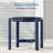 Round Outdoor Side Table, HDPE Small Adirondack End Table, Easy Clean Patio Side Table for Backyard, Pool, Porch, Garden and Lawn-1430612885