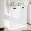 Armoire de trieur de linge inclinable à deux compartiments