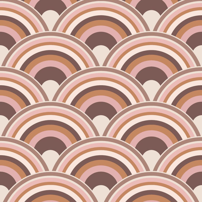 Envy Curve Geometric Wallpaper, Pink
