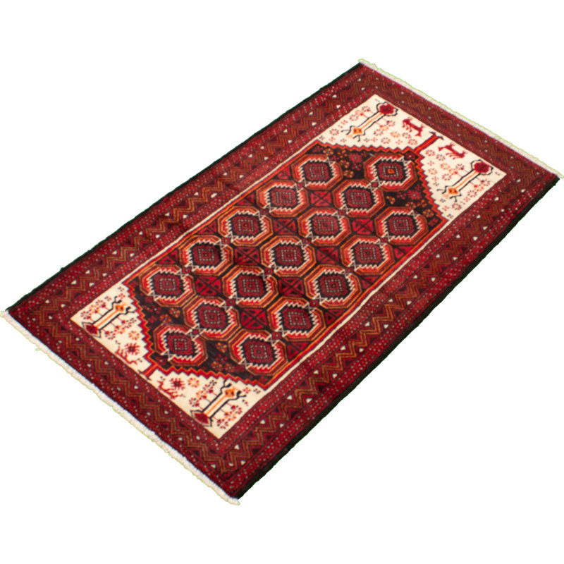 One-of-a-Kind 3'6" X 5'11" 1980s Wool Area Rug in