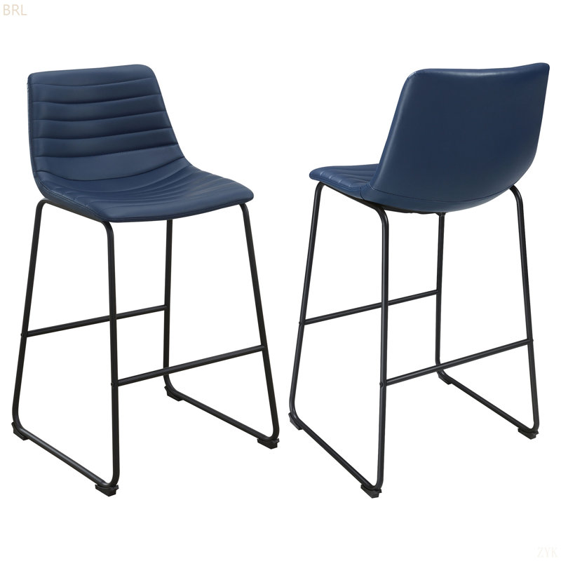 Ensemble de 2 chaises de bar en similicuir Torence
