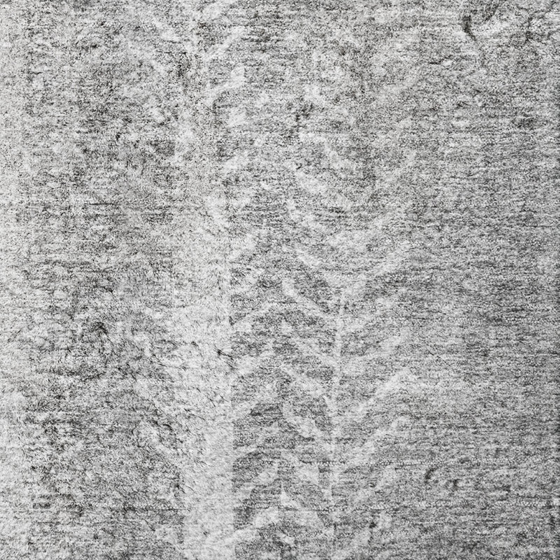 Tapis à poils longs de qualité supérieure lavable à la machine Dream ADS694, Argent, 3 pi x 5 pi