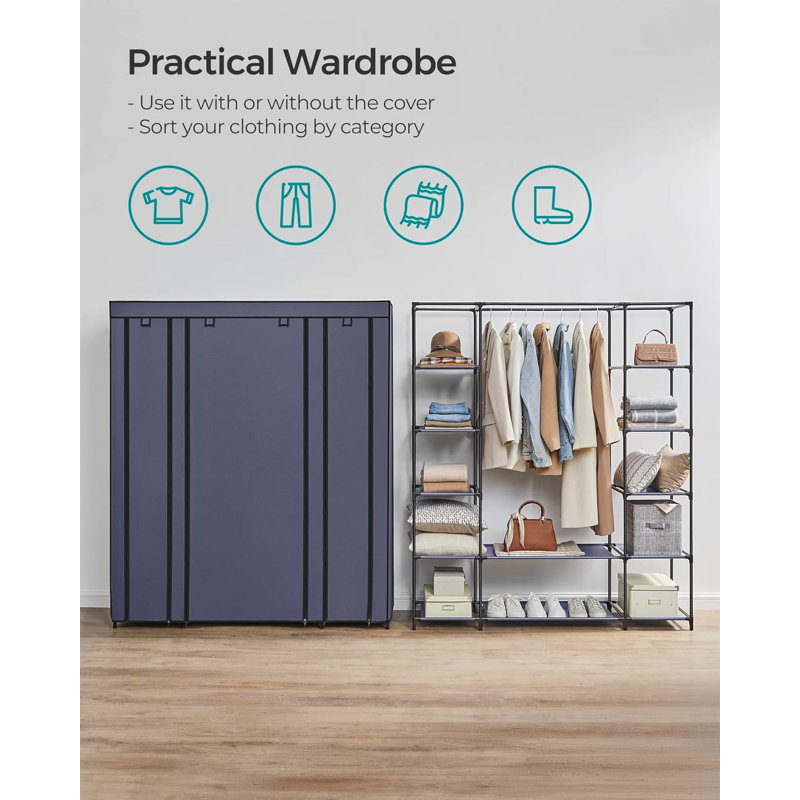 Guo 150cm Portable Wardrobe