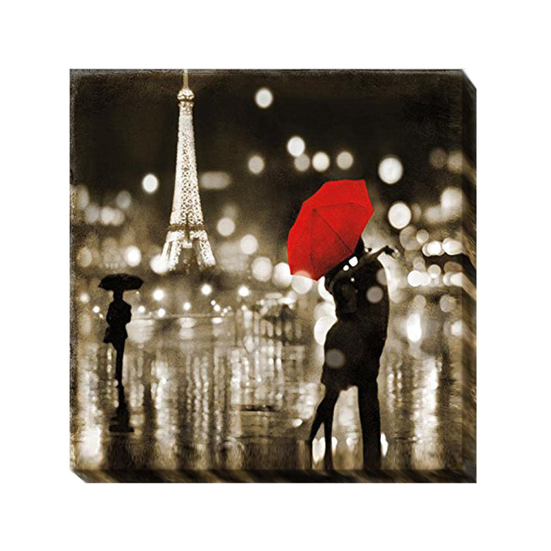 « paris baiser » par kate carrigan, impression sur toile tendue, Grand