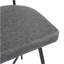 Ensemble de 2 tabourets de comptoir pivotants 26 po, tabourets de comptoir gris avec structure en fer, coussin éponge en polyuréthane, repose-pieds, convient à la cuisine / chambre à coucher / salle à manger.