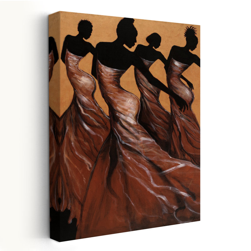 Flow - Multicultural Figurative Africanamerican Dance Art, 24" H x 16" W