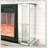Dome door acrylic mirror fireplace cabinet, TV fireplace cabinet