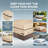 Light Khaki Square Bathtub Cover, Heavy Duty All Weather Outdoor Hot Tub Protector-133451444