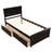 Platform Storage Bed, 2 Drawers-1573625792