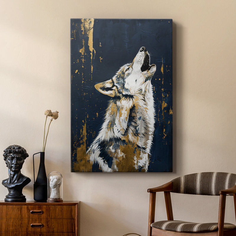 ANIMALS Series CXL III - Toile tendue avec châssis Premium - Prêt à être accroché, H 12 po x l 8 po