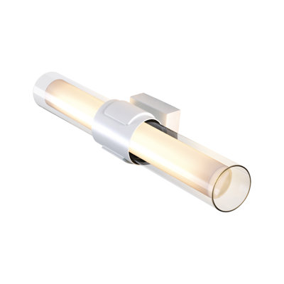 Éclairage pour meuble-lavabo blanc à 1 lumière DEL