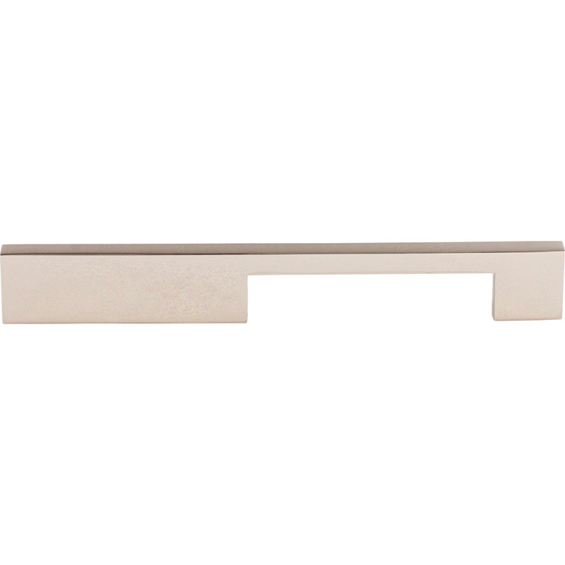 Linear Bar pull, Polished Nickel, 7" Center to Center Bar