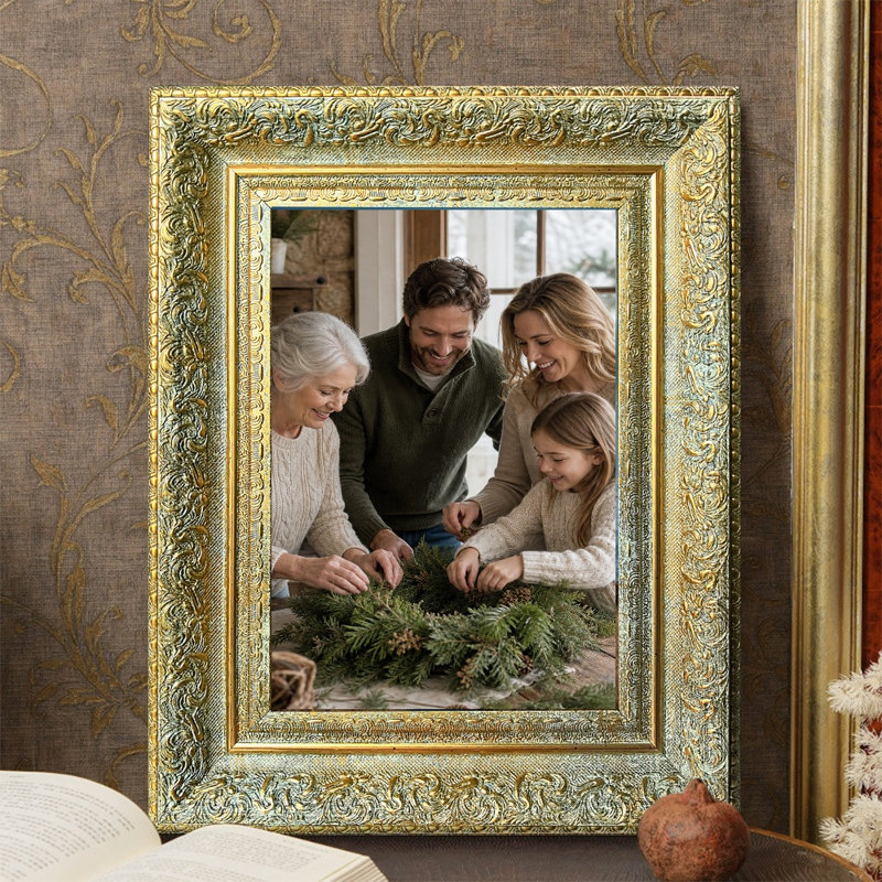 Cadre photo orné 11 pièces x 11 "or antique 11" pour présentation de photos de mariage, Antique Gold, 1, 11" x 14"