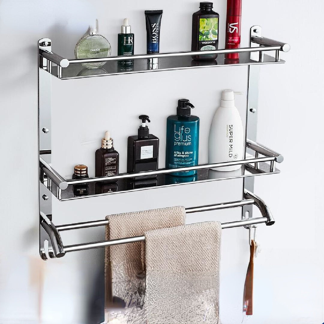 Lubonski Drill & Screw Mount Shower Shelf Rebrilliant