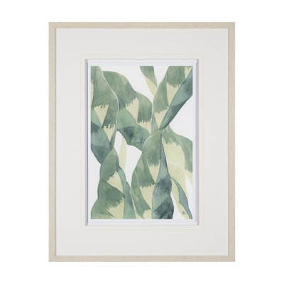 «Variegated Patterns II», reproduction d'art encadrée à la main avec passe-partout