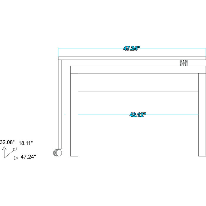 Mercury Row® Duffy 47.24'' Desk & Reviews | Wayfair