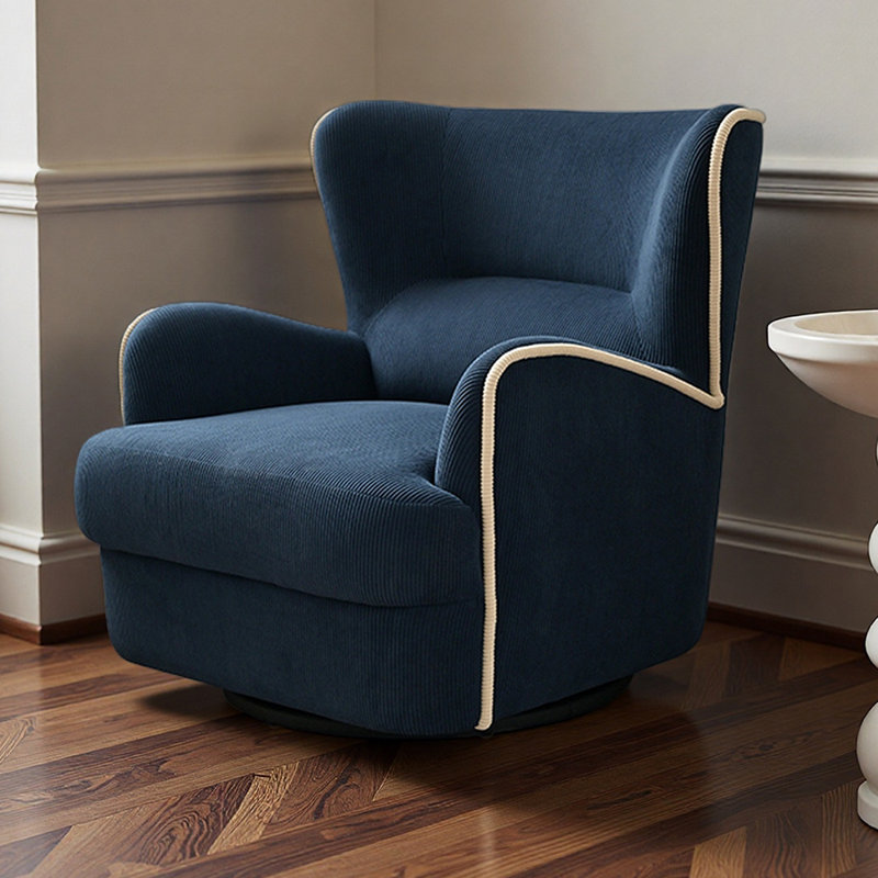 Fauteuil inclinable ergonomique pivotant à 360 °, Bleu
