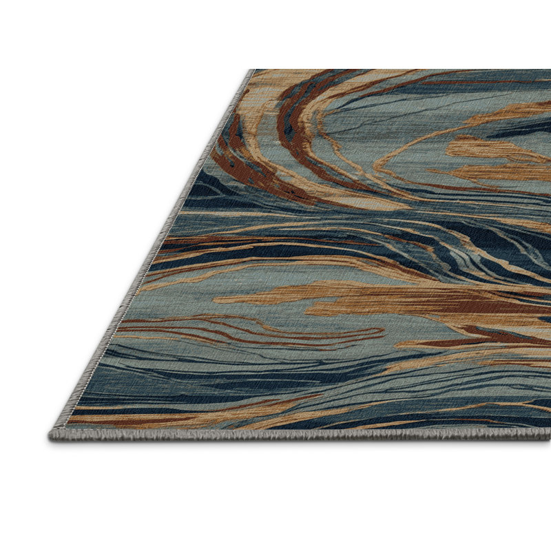 Tapis persan gris lavable à la machine, Rectangle 4pi x 6 pi