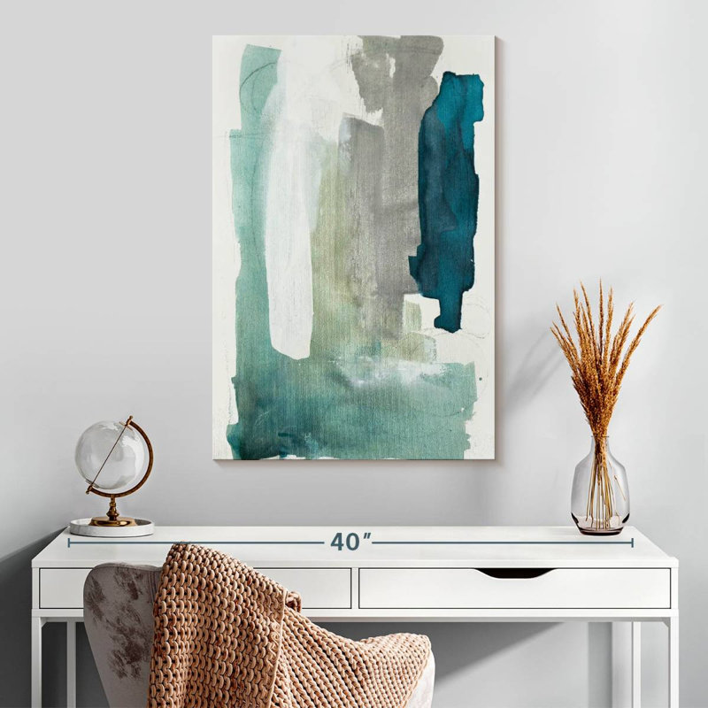 Verre de mer Avery turquoise I, H 30 po x l 20 po