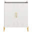 Armoire de rangement pour chaussures à 6 niveaux avec portes en bois