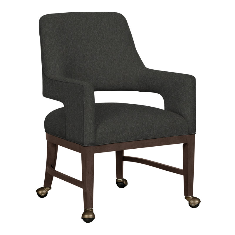 Chaise avec accoudoirs Josie Grande, Polyester saule 9953, Noisette