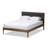 Anaijah Upholstered mid-century feel, King Platform Bed, Walnut 77.22'' W X 85.24'' L X 41.34'' H-956598920