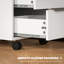 HOMCOM Modern 3-Drawer Locking File Cabinet Mobile Filing Cabinet-951440989