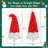 Artificial Christmas Tree with LED Light and Santa's Hat Shape