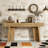 Farmhouse Narrow Entryway Table Behind The Couch