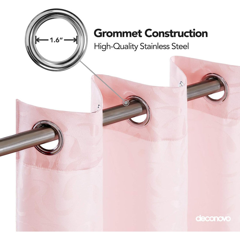 Blackout Curtain Pair, Dark pink, 140cm wide x 175cm high