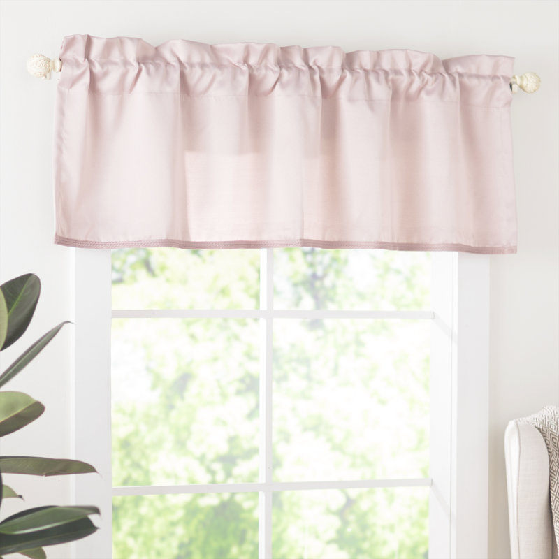 Cantonnière à passe-tringle Wayfair Basics®, Rougir
