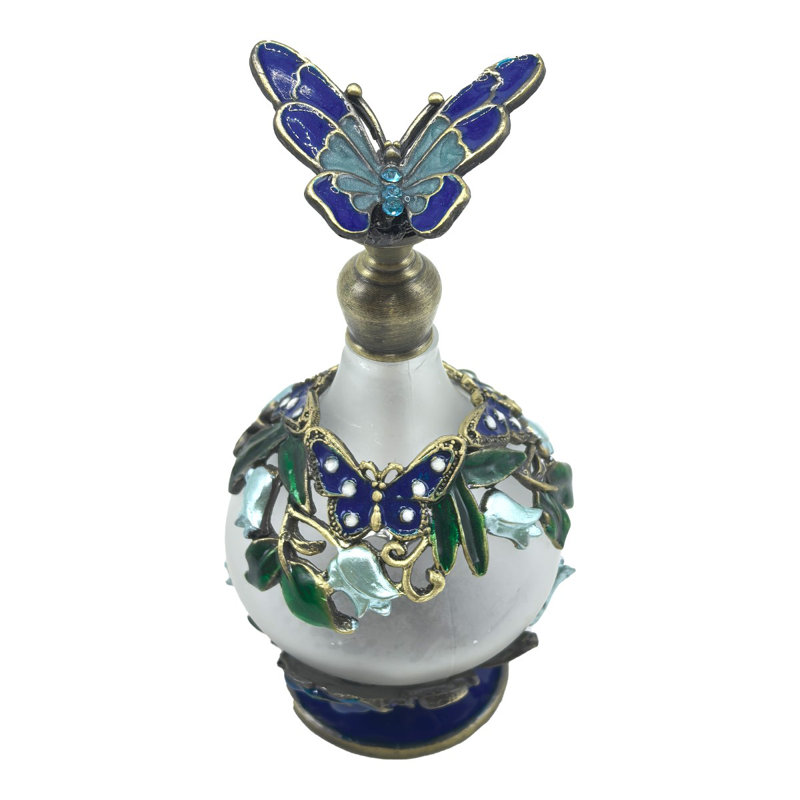 Waymart Decor Home Elegant and Exclusive Butterfly Perfume Bottle for Decoration and Gift, Unique Design, Ideal for Collectors