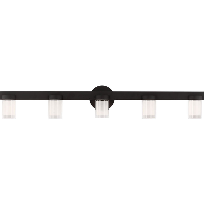 Esfera 5 - Light LED Bath Sconce, Nightshade Black