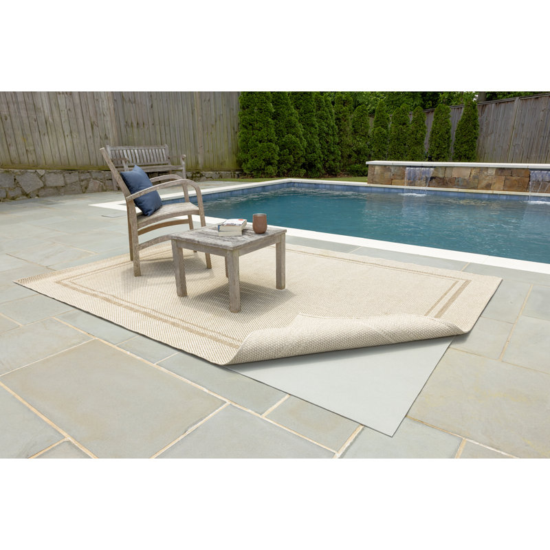 Sous-tapis 8 x 10 po à double surface - imperméable et antidérapant - sécuritaire pour le bois franc, les carreaux et les patios - coussin à profil bas